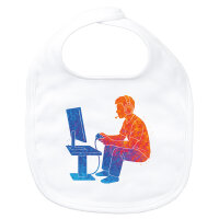 Baby Lätzchen Gaming bunte Silhouette Klettverschluss