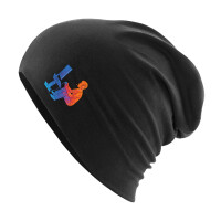 Beanie Gaming bunte Silhouette