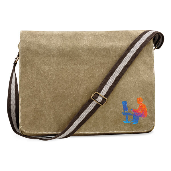 Umhängetasche Gaming bunte Silhouette 14 Liter