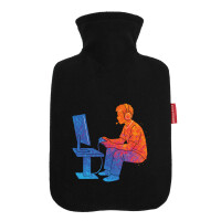 Wärmflasche Gaming bunte Silhouette