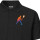 Herren Polo Shirt Squash bunte Silhouette