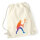 Turnbeutel Squash bunte Silhouette 12 Liter