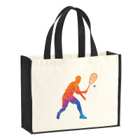 Jutetasche Squash bunte Silhouette 21 Liter Black