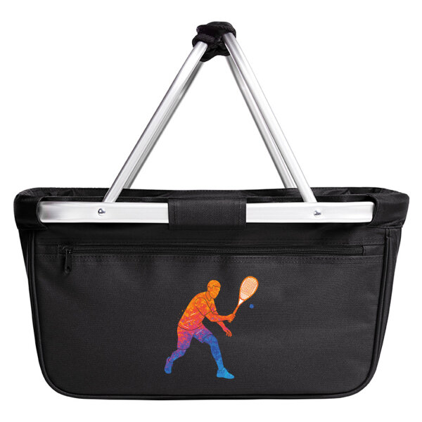 Einkaufskorb faltbar Squash bunte Silhouette 20 Liter Black