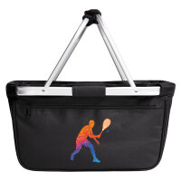 Einkaufskorb faltbar Squash bunte Silhouette 20 Liter Black
