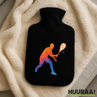 Wärmflasche Squash bunte Silhouette