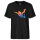 Herren T-Shirt Skydiving bunte Silhouette