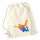 Turnbeutel Skydiving bunte Silhouette 12 Liter