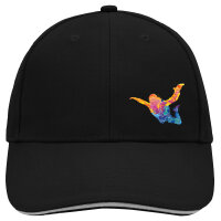 Kappe Skydiving bunte Silhouette