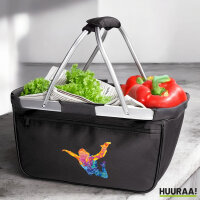 Einkaufskorb faltbar Skydiving bunte Silhouette 20 Liter...