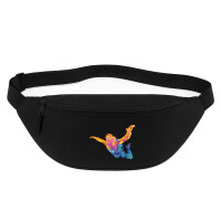 Bauchtasche Skydiving bunte Silhouette 2,5 Liter Black