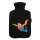 Wärmflasche Skydiving bunte Silhouette