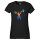 Damen T-Shirt Gewichtheber Powerlift bunte Silhouette