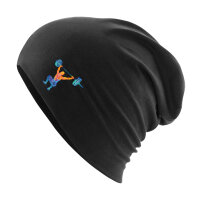 Beanie Gewichtheber Powerlift bunte Silhouette
