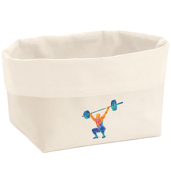 Organizer Gewichtheber Powerlift bunte Silhouette