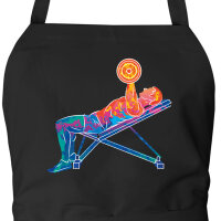 Schürze Fitness Training Bench Press bunte...