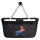 Einkaufskorb faltbar Fitness Training Bench Press bunte Silhouette 20 Liter Black