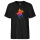 Herren T-Shirt Polo Spieler bunte Silhouette