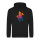 Unisex Hoodie Polo Spieler bunte Silhouette