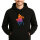 Unisex Hoodie Polo Spieler bunte Silhouette
