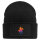 Beanie mit Patch Polo Spieler bunte Silhouette Black