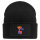 Beanie mit Patch Parkour Freerunning bunte Silhouette Black