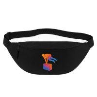 Bauchtasche Parkour Freerunning bunte Silhouette 2,5...