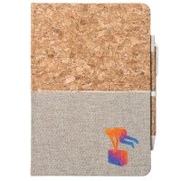 Notizbuch A5 Parkour Freerunning bunte Silhouette 80 Blatt inkl. Kugelschreiber