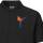 Herren Polo Shirt Kickboxen bunte Silhouette