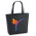 Filz Shopper Kickboxen bunte Silhouette 22 Liter