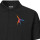 Herren Polo Shirt Capoeira bunte Silhouette