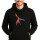 Unisex Hoodie Capoeira bunte Silhouette