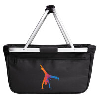 Einkaufskorb faltbar Capoeira bunte Silhouette 20 Liter...