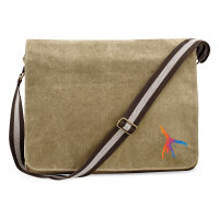 Umhängetasche Capoeira bunte Silhouette 14 Liter