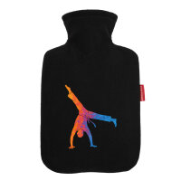 Wärmflasche Capoeira bunte Silhouette