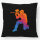 Kissen Paintball bunte Silhouette 40x40cm