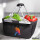 Einkaufskorb faltbar Paintball bunte Silhouette 20 Liter Black