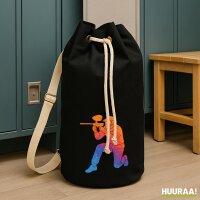 Seesack Paintball bunte Silhouette 20 Liter Black