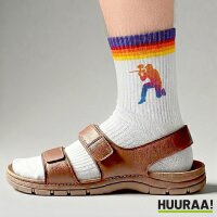 Unisex Socken Paintball bunte Silhouette Baumwolle