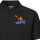 Herren Polo Shirt Canoeing Kajakfahren bunte Silhouette
