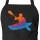 Schürze Canoeing Kajakfahren bunte Silhouette mit Taschen