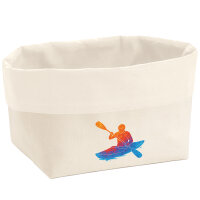 Organizer Canoeing Kajakfahren bunte Silhouette