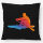 Kissen Rudern bunte Silhouette 40x40cm