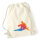 Turnbeutel Rudern bunte Silhouette 12 Liter