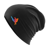 Beanie Rudern bunte Silhouette