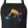 Schürze Curling bunte Silhouette mit Taschen