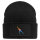 Beanie mit Patch Eisschnelllauf bunte Silhouette Black
