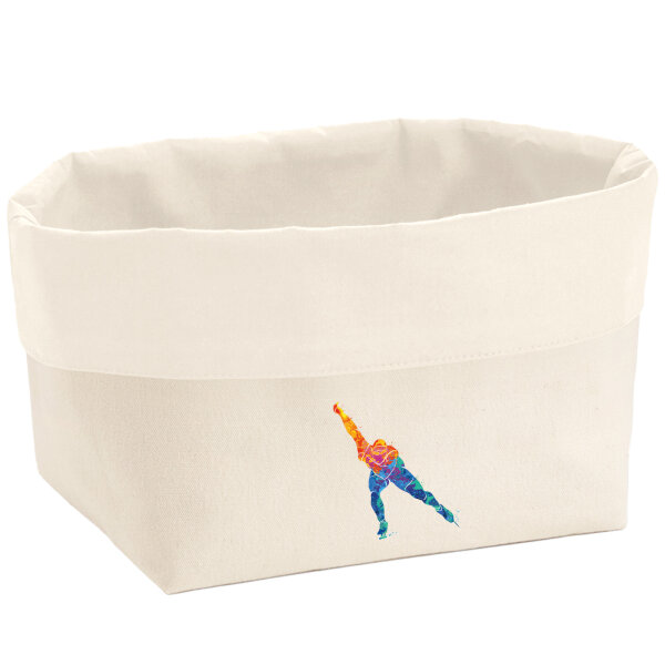 Organizer Eisschnelllauf bunte Silhouette