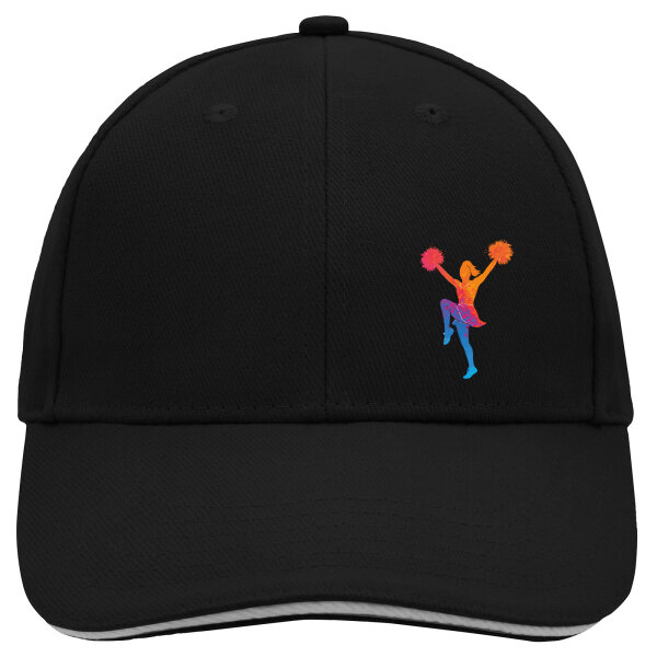 Kappe Cheerleading bunte Silhouette