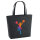 Filz Shopper Cheerleading bunte Silhouette 22 Liter